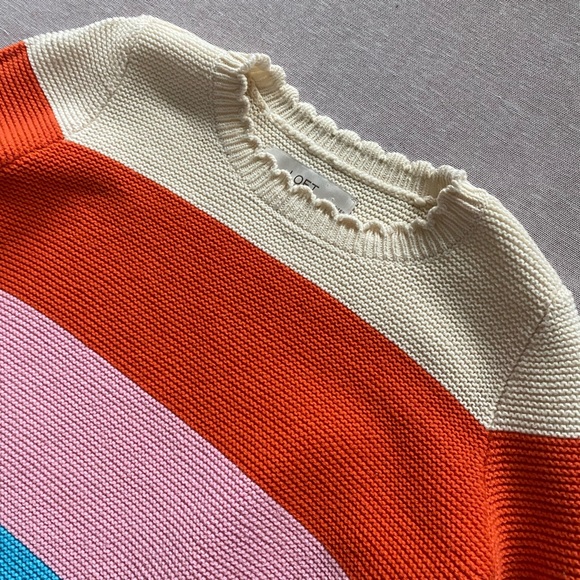 LOFT colorful knit sweater. - Picture 3 of 10